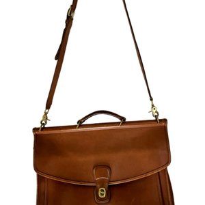 Stylish Vintage Coach Tan Leather Satchel